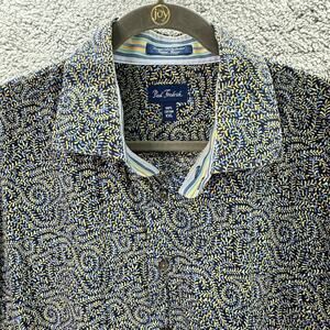 Paul Fredrick Men's 2XL Button Up Long Sleeve Shirt Contrast Cuff Casual Office